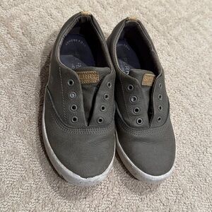 Boys Sperry Size 13.5 Olive Green Sneakers Top Sider Memory foam